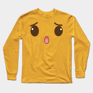 Surprised Cute Face Long Sleeve T-Shirt